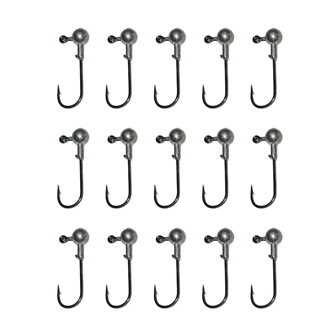 (15pcs) High Quality Fishing Jig Head 1/64oz, 1/32oz, 1/16oz